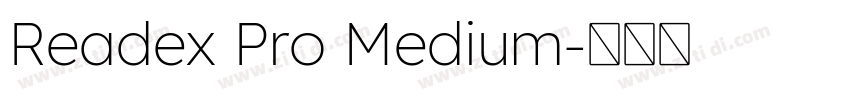 Readex Pro Medium字体转换